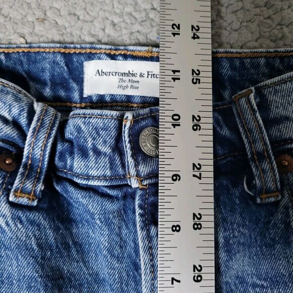 Abercrombie & Fitch Jeans Women 27 4S The Mom High Rise - Picture 6 of 7